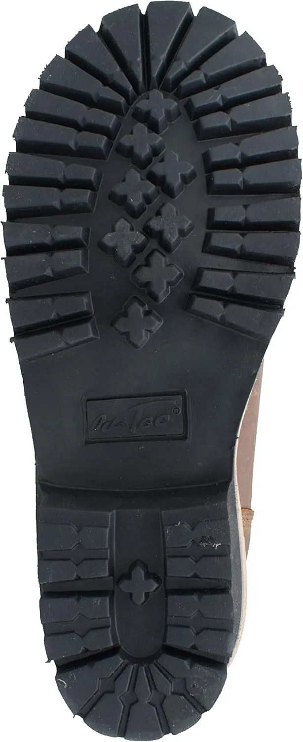 Ad Tec Men's 1020 Brown Waterproof Crazy Horse Leather Logger Work Boots | Safety Toe, Goodyear Welt Construction, Electrical Hazard Outsole, Oil Resistant Lug Sole