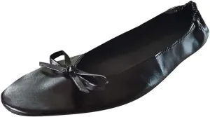 Adult Leather Ballet Shoes for Women Portable Foldable Dance Flats Shoes Women's Ballerina Slippers Casual Shoes