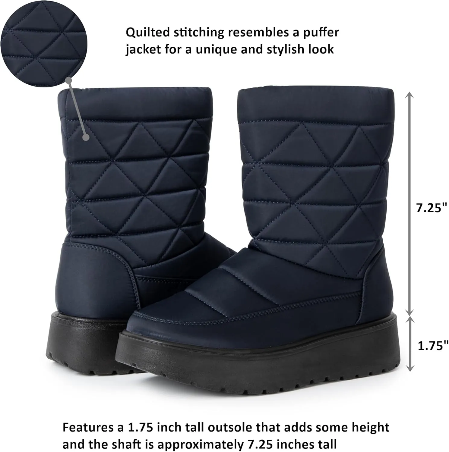 Alpine Swiss Zoey Womens Winter Boots Waterproof Snow Booties Faux Fur Lined Shoes
