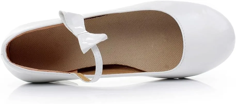 AOQUNFS Beginner Tap Shoe for Girls, Kids Tap Dance Shoes for Toddler, Mary Jane Tap Shoes,FT-031