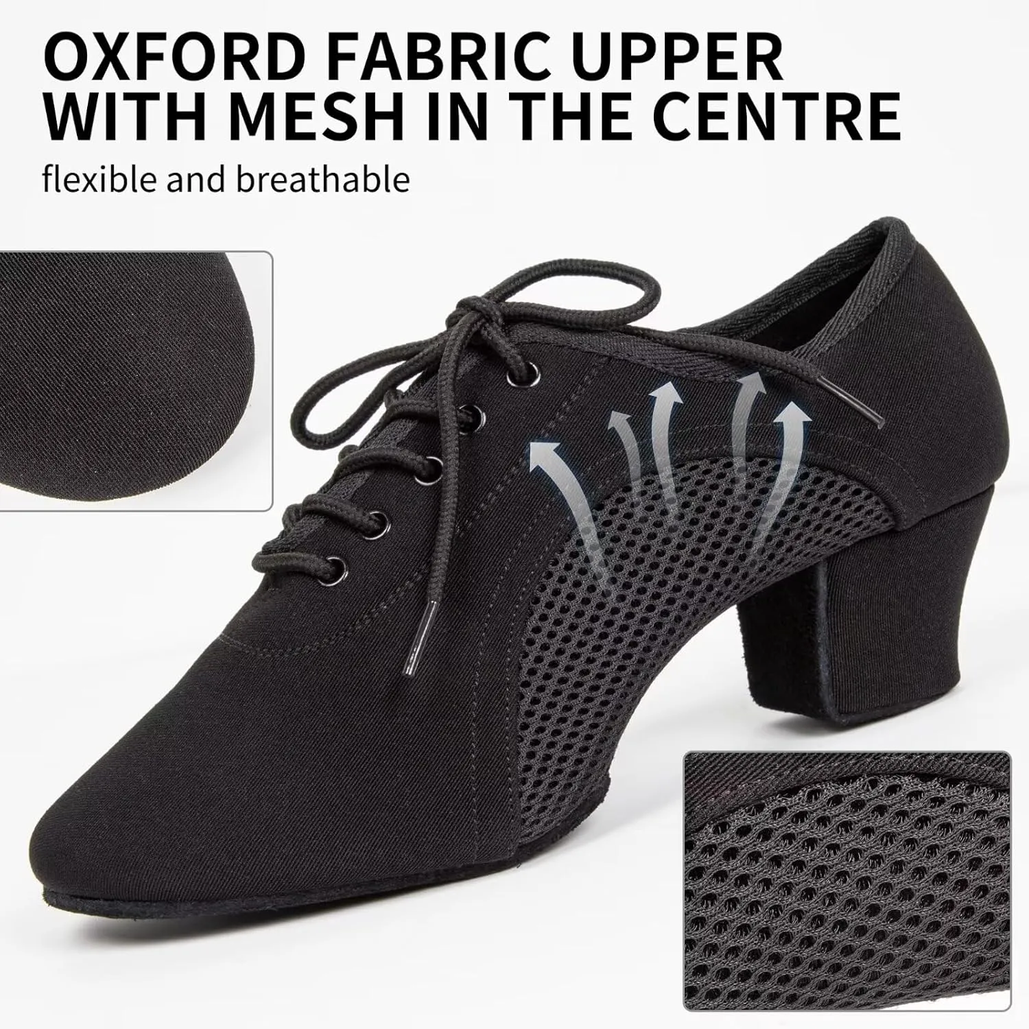 ARCLIBER Latin Dance Shoes for Women Lace-up Split-Sole Professional Practice Salsa Modern Ballroom Dance Shoes Women