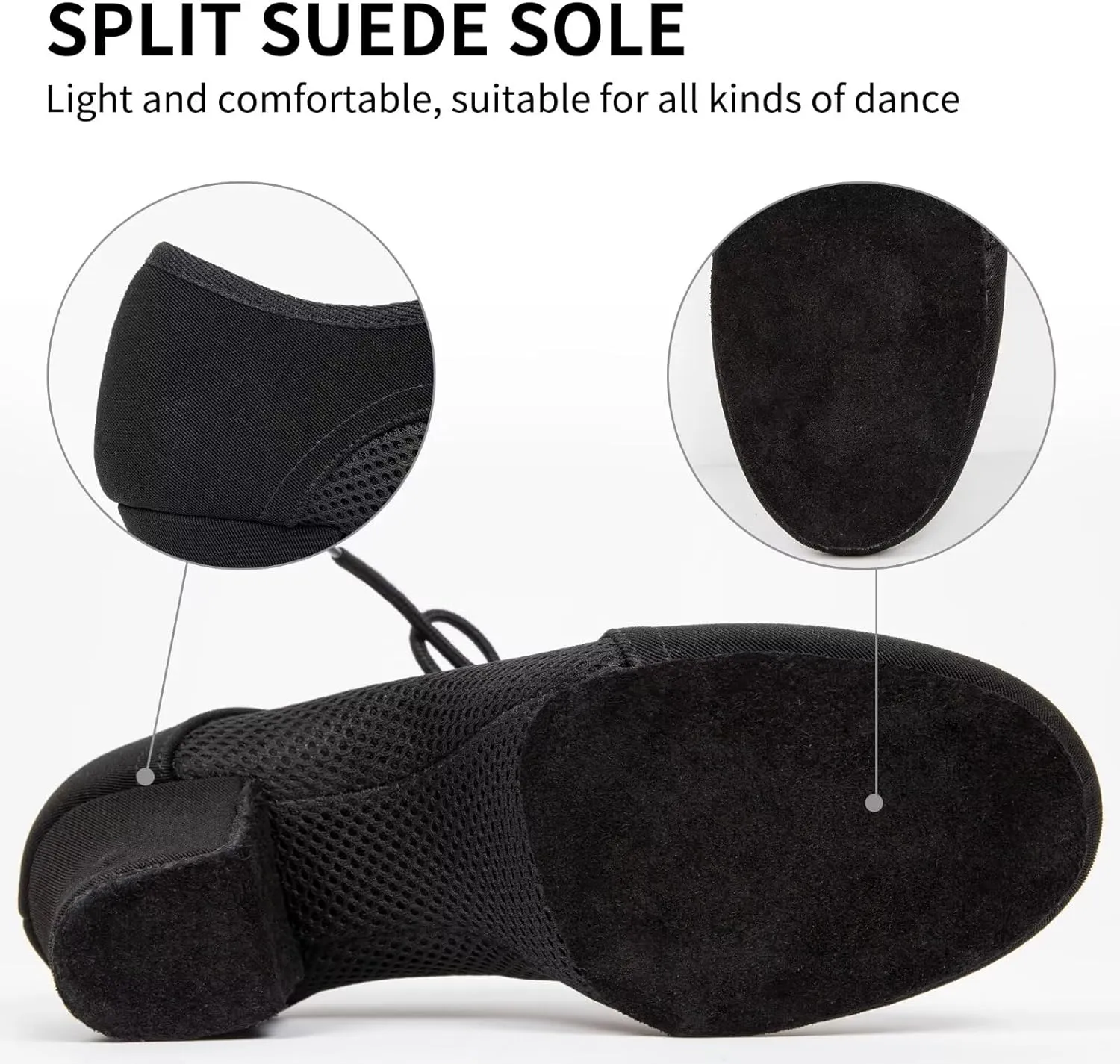 ARCLIBER Latin Dance Shoes for Women Lace-up Split-Sole Professional Practice Salsa Modern Ballroom Dance Shoes Women