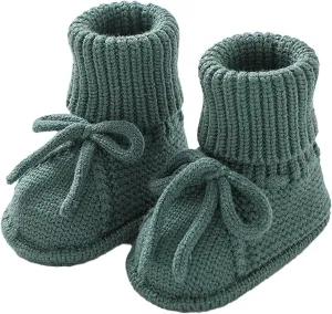 Baby Booties Newborn Sock Shoes Hand Knitting Crochet Infant Boy Girl Cozy Shoes Indoor Breathable Walking Shoes