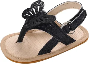 Baby Girl Sandals Flip Flop Slide Butterfly Sandals Slip On Suitable For Bath Shower Beach Pool Slip On Flats Shoes