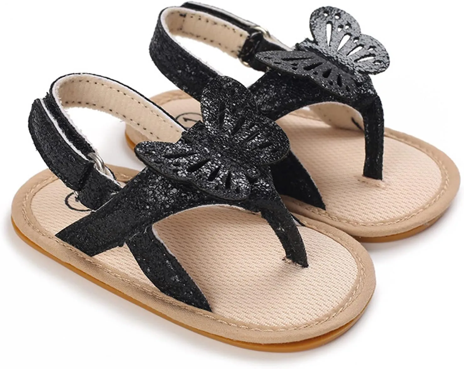 Baby Girl Sandals Flip Flop Slide Butterfly Sandals Slip On Suitable For Bath Shower Beach Pool Slip On Flats Shoes