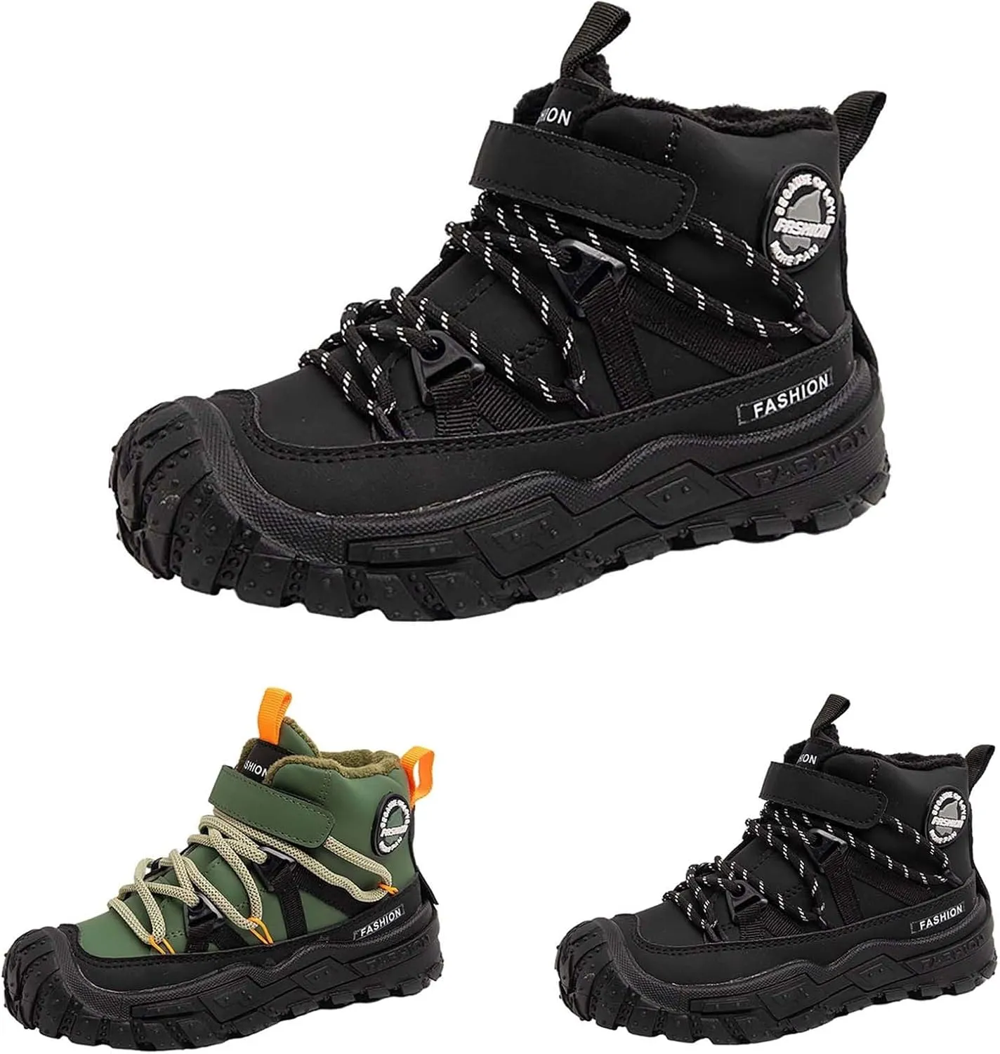 Baby Girls Winter Snow Boots Kids Winter Boots Fur Lined Snow Shoes Baby Boys Girls Ankle Boots Casual Non-Slip Boot