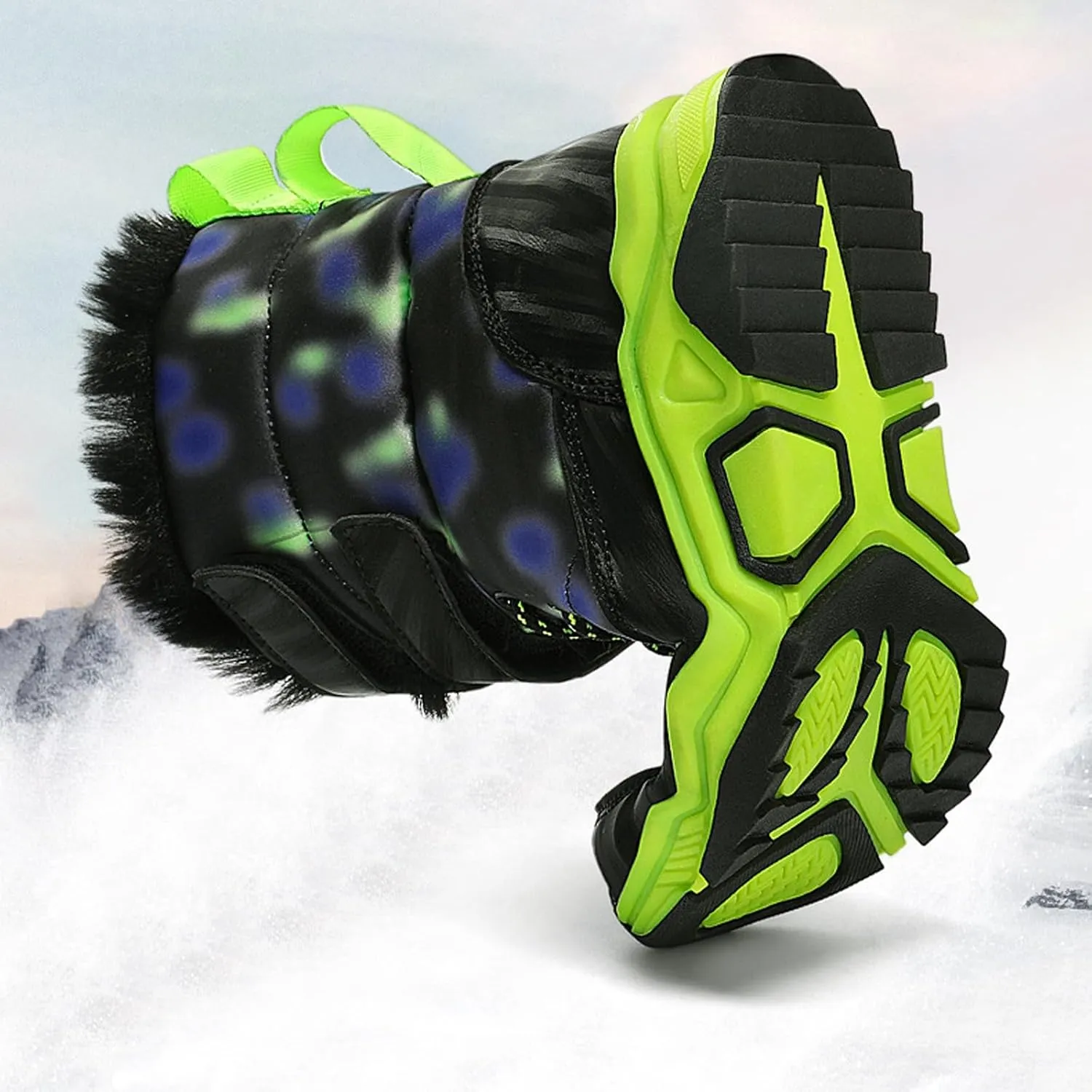 Baby Girls Winter Snow Boots Kids Winter Thermal Non Slip Windproof Snow Boots Baby Boys Girls Kids Ankle Boots Shoes