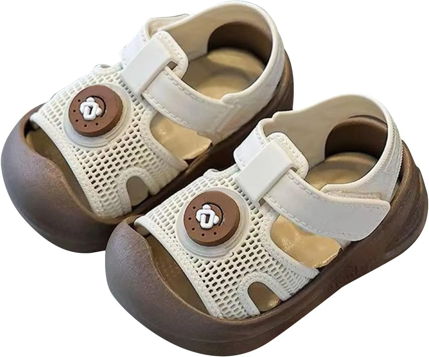 Baby Infant Mesh Hollow Sandals Toddler Newborn Sole Rubber Non Slip Barefoot Shoes Hook Loop Open Toe Beach Sandals