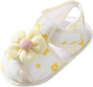 Baby Slippers Shoes Infant Girls Open Toe Bowknot Tie Dye Shoes First Walkers Shoes Summer Toddler Water Shoes Toddler 6
