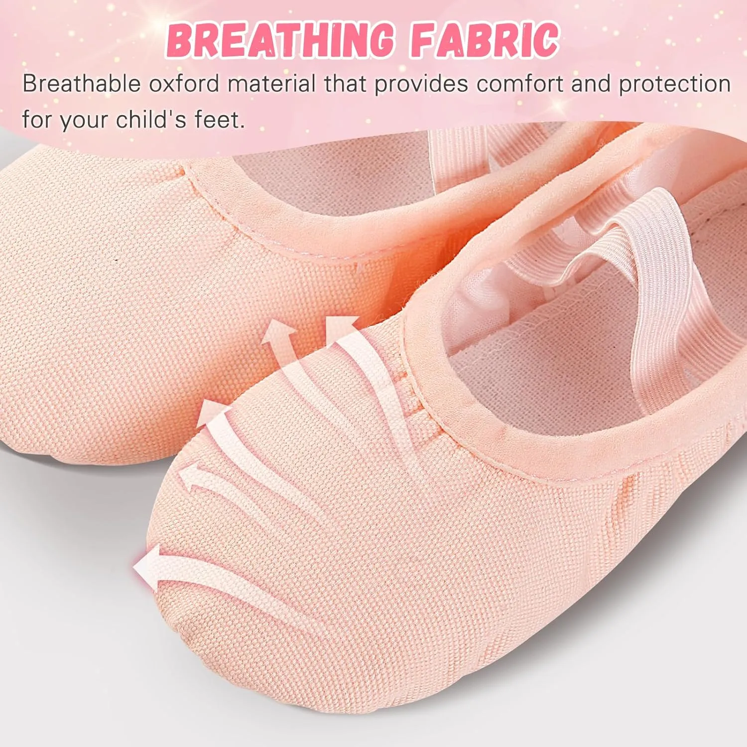 Ballet Shoes for Girls, Canvas Toddler Ballet Shoes Leather Split Sole Ballet Slippers for Girls Toddler/Little/Big Kid
