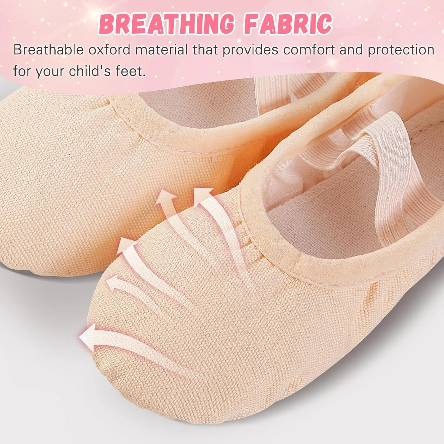 Ballet Shoes for Girls, Canvas Toddler Ballet Shoes Leather Split Sole Ballet Slippers for Girls Toddler/Little/Big Kid