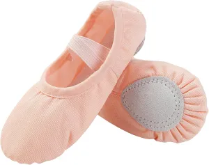 Ballet Shoes for Girls, Canvas Toddler Ballet Shoes Leather Split Sole Ballet Slippers for Girls Toddler/Little/Big Kid