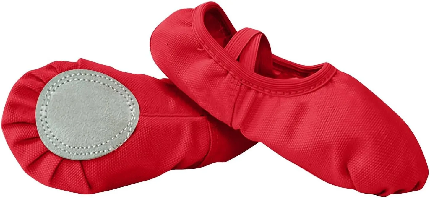 Ballet Shoes Toddler Slippers Highly Elastic Canvas Girls Ballerina Dance Shoes Little Girls Slip On Dress Shoes