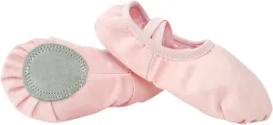 Ballet Shoes Toddler Slippers Highly Elastic Canvas Girls Ballerina Dance Shoes Little Girls Slip On Dress Shoes