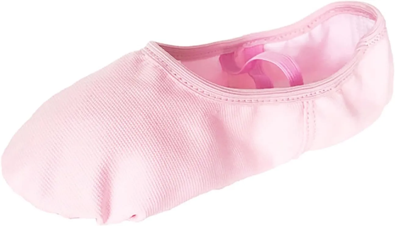 Ballet Shoes Toddler Slippers Highly Elastic Canvas Girls Ballerina Dance Shoes Little Girls Slip On Dress Shoes