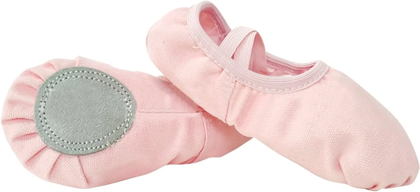 Ballet Shoes Toddler Slippers Highly Elastic Canvas Girls Ballerina Dance Shoes Little Girls Slip On Dress Shoes