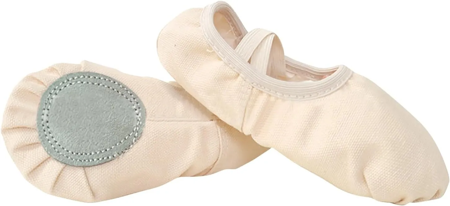 Ballet Shoes Toddler Slippers Highly Elastic Canvas Girls Ballerina Dance Shoes Little Girls Slip On Dress Shoes
