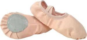 Ballet Shoes Toddler Slippers Highly Elastic Canvas Girls Ballerina Dance Shoes Little Girls Slip On Dress Shoes