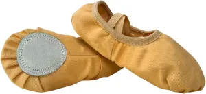 Ballet Shoes Toddler Slippers Highly Elastic Canvas Girls Ballerina Dance Shoes Little Girls Slip On Dress Shoes