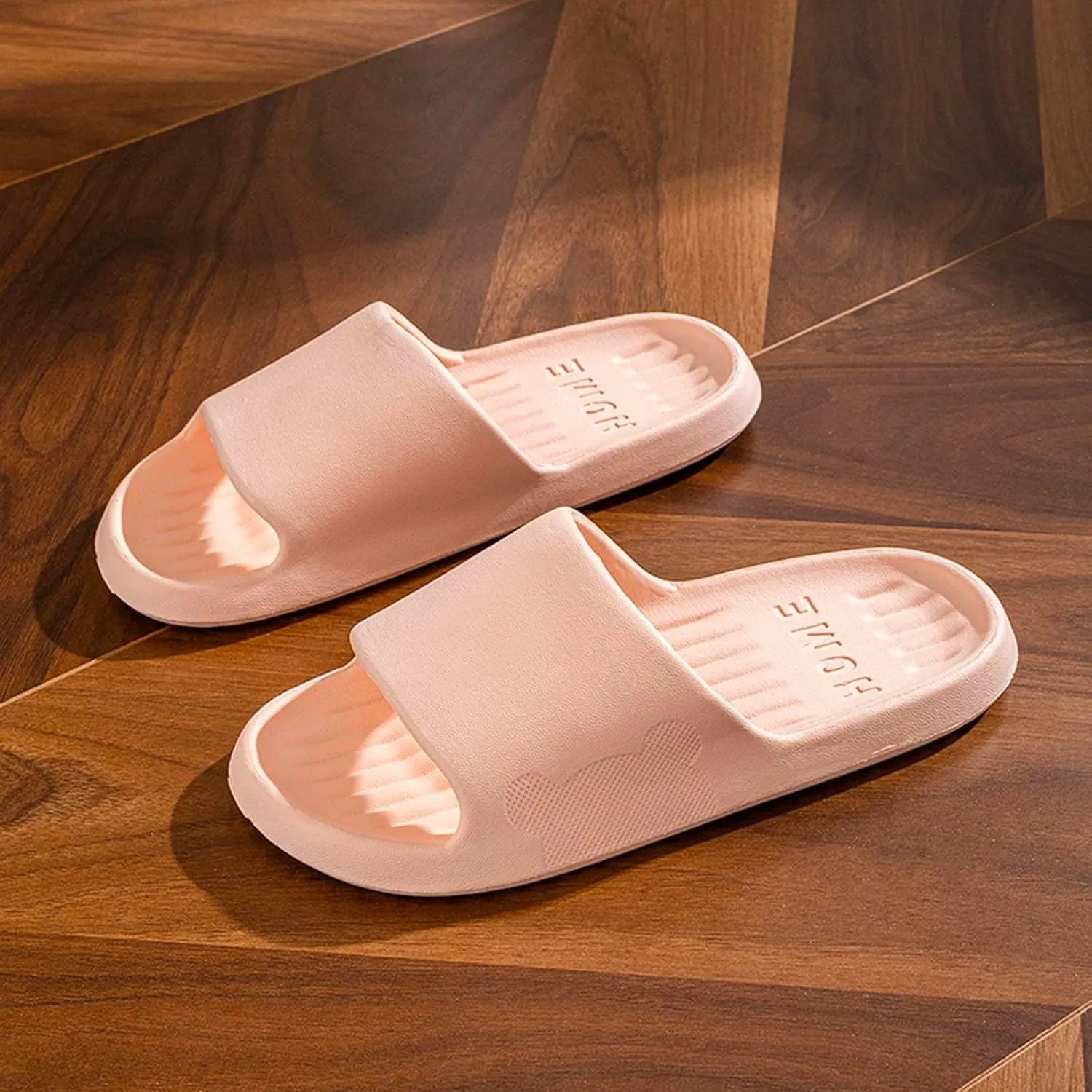 Bath Slippers Mens Cloud Slides Womens Shower Shoes Showers Sandals Non-Slip Drainage Hole Dry Quickly