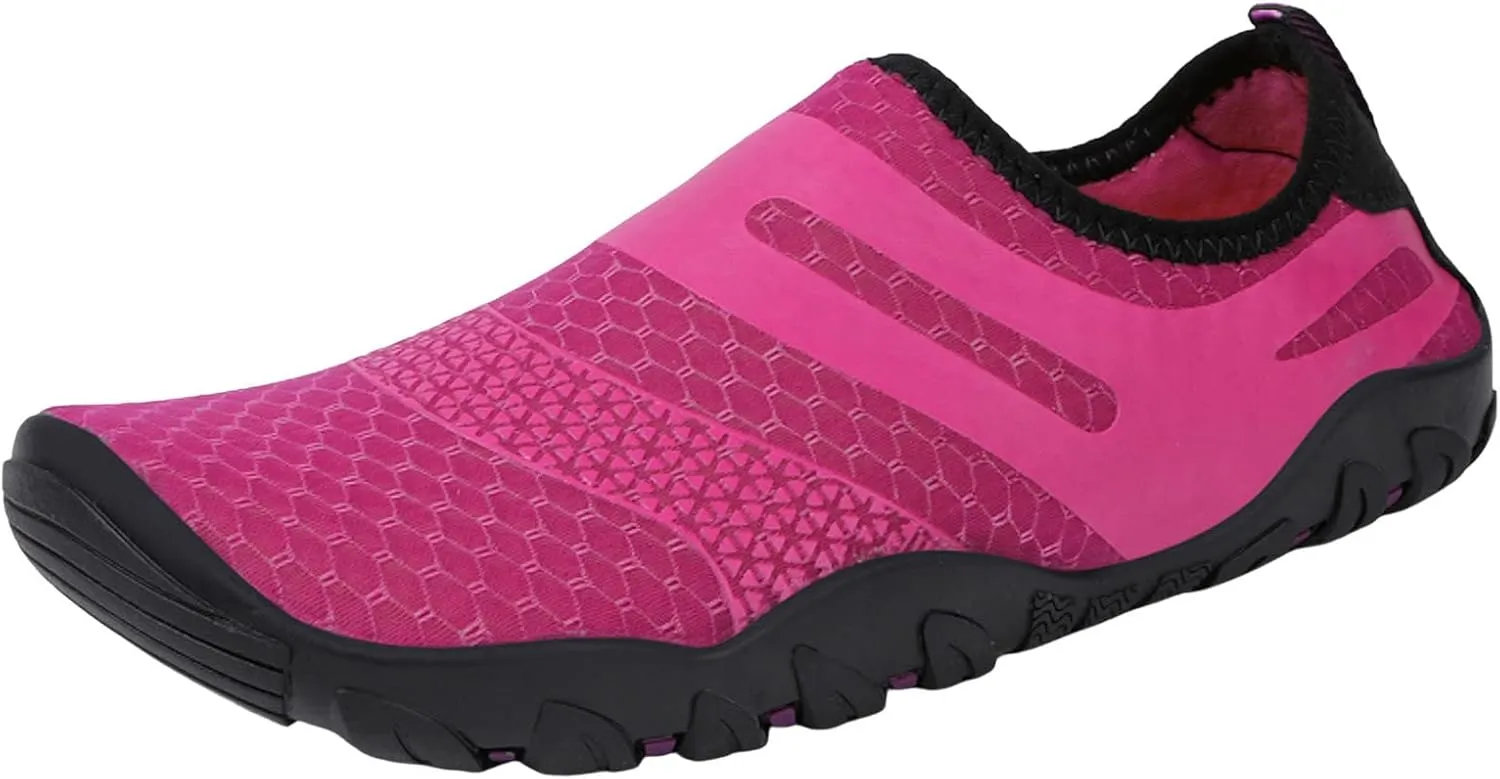 Black Water Shoes Size 10 Women Lightweight Quick Drying Barefoot Water Shoes Men Extra Wide