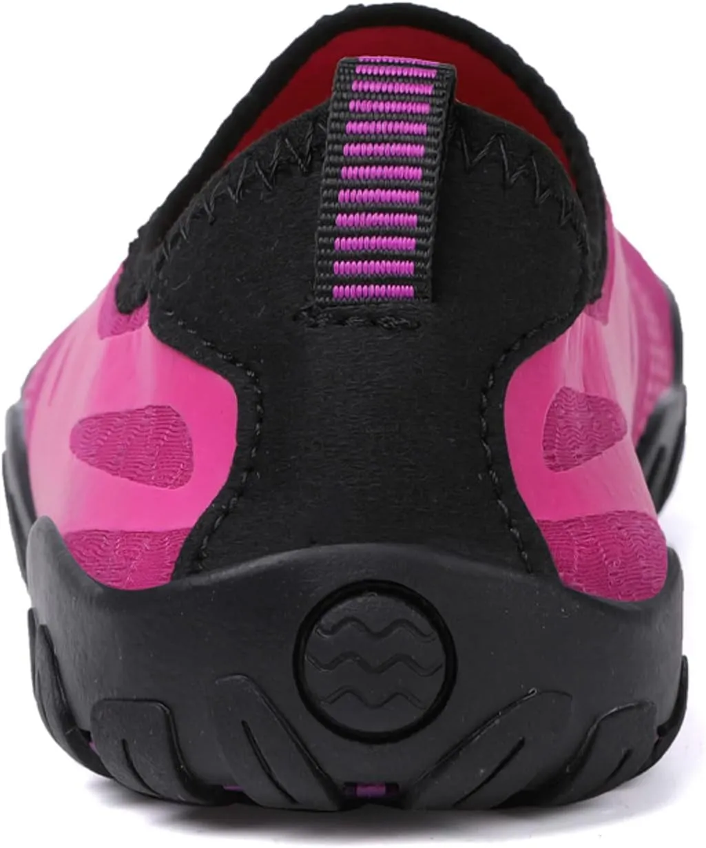 Black Water Shoes Size 10 Women Lightweight Quick Drying Barefoot Water Shoes Men Extra Wide