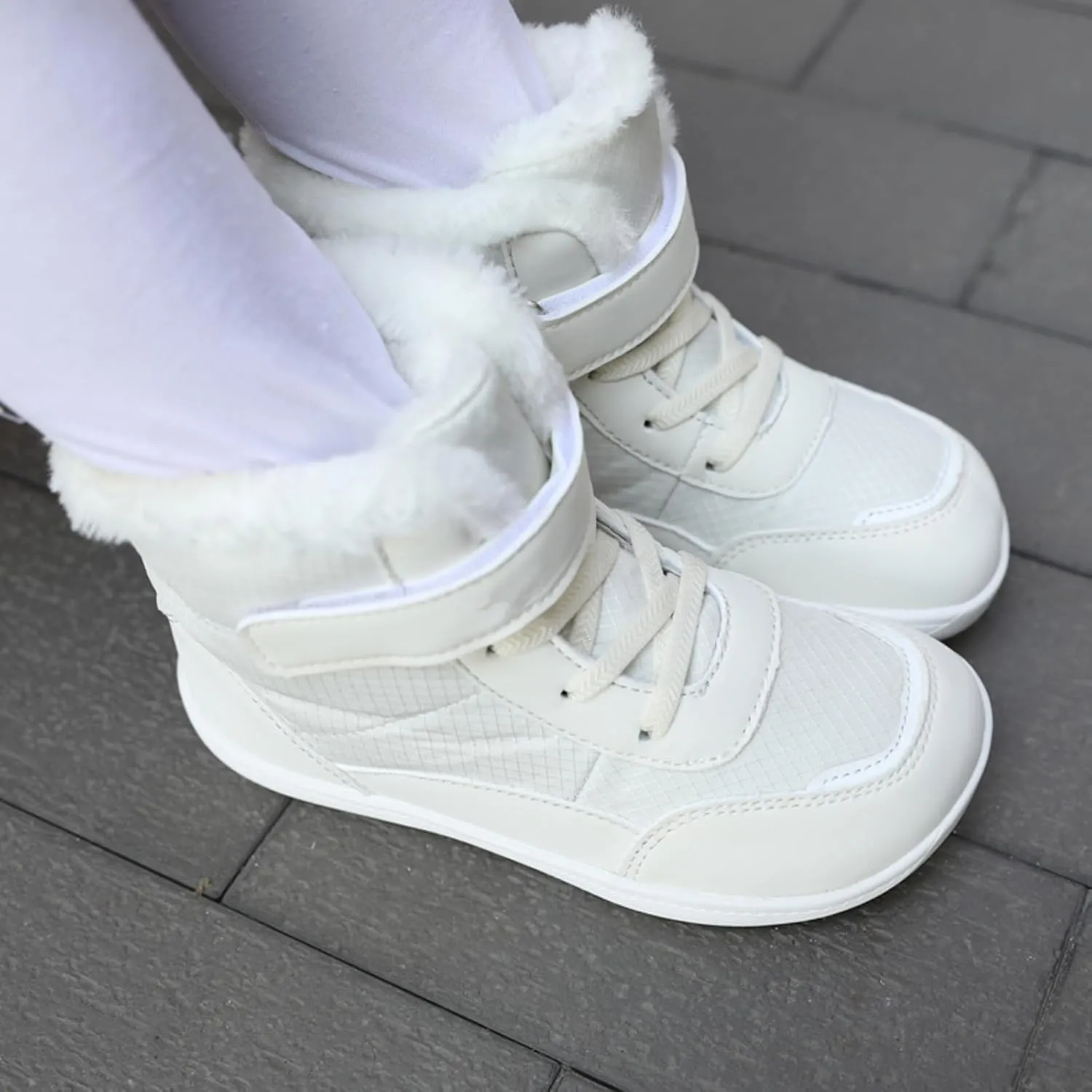 Boys Girls Barefoot Winter Boots With Wide Toe Box Slip Drop Sole Ankle Winter Snow Boots For Boys Size 5 Shoes