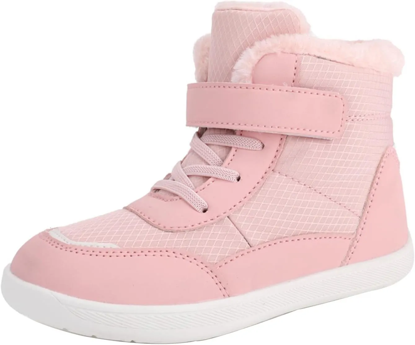Boys Girls Barefoot Winter Boots With Wide Toe Box Slip Drop Sole Ankle Winter Snow Boots For Boys Size 5 Shoes