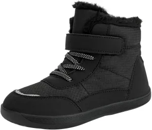 Boys Girls Barefoot Winter Boots With Wide Toe Box Slip Drop Sole Ankle Winter Snow Boots Little Boy Rain Boots Size 6