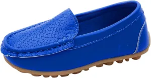 Boys Girls Loafer Flat Slip-On Comfort School Casual Dress Shoes Light Weight Lace Up Casua lBoat Shoes
