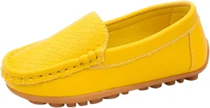 Boys Girls Loafer Flat Slip-On Comfort School Casual Dress Shoes Light Weight Lace Up Casua lBoat Shoes