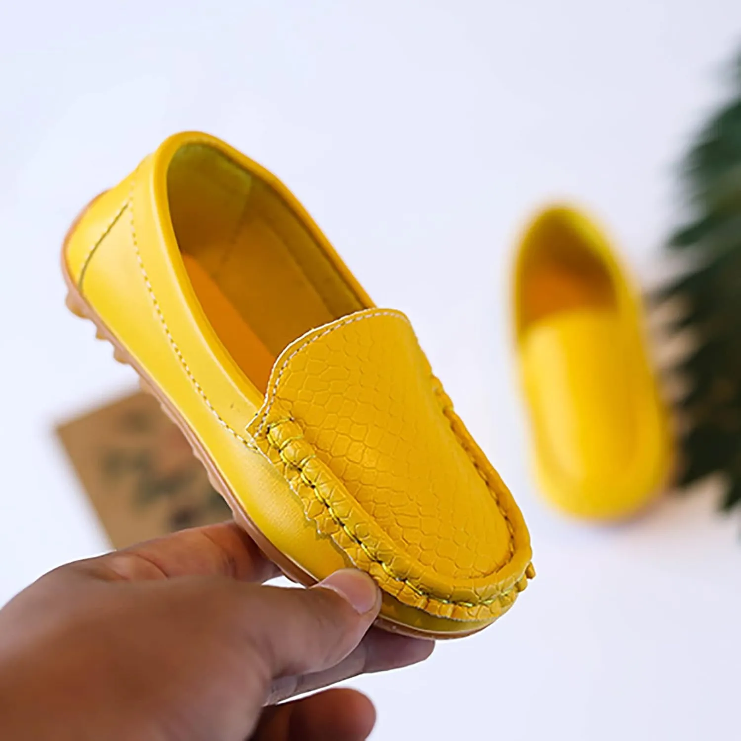 Boys Girls Loafer Flat Slip-On Comfort School Casual Dress Shoes Light Weight Lace Up Casua lBoat Shoes
