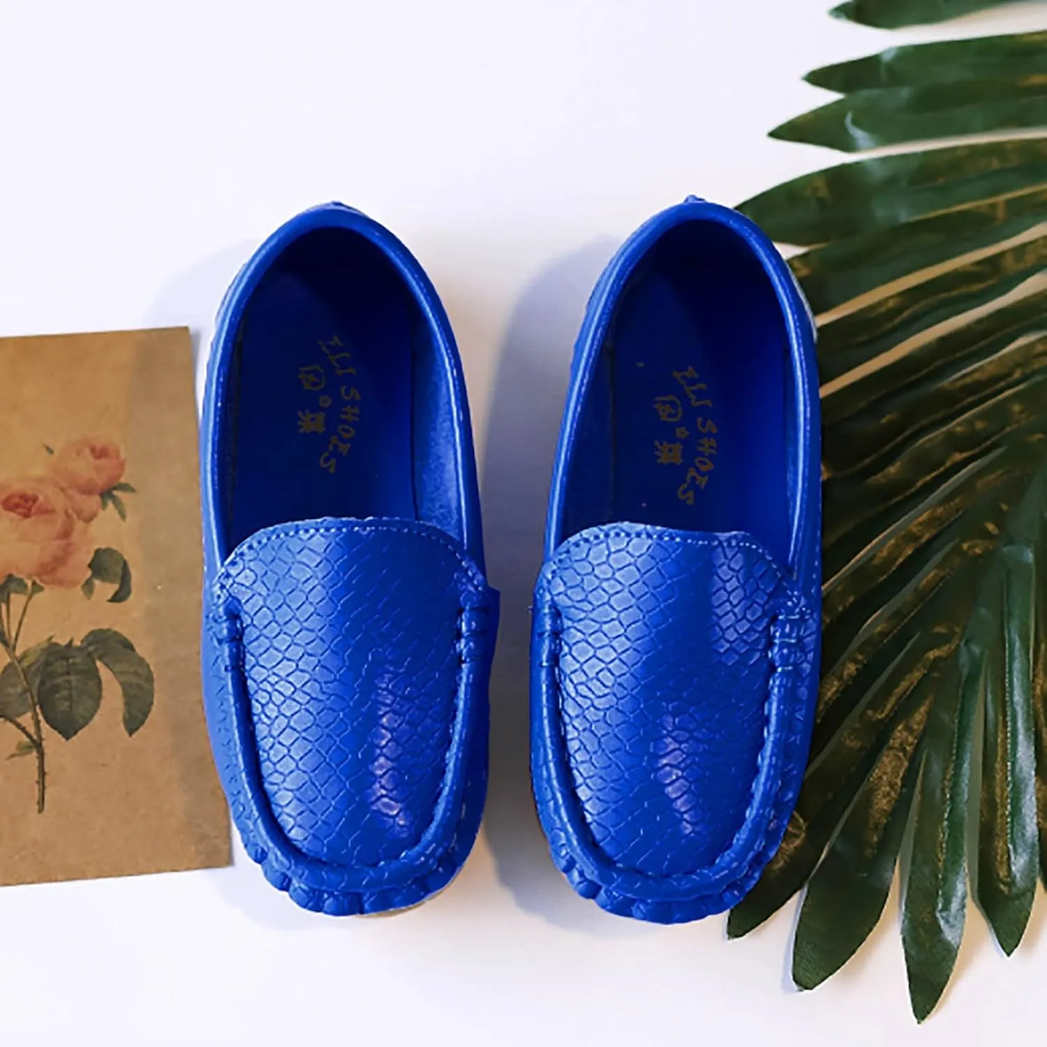Boys Girls Loafer Flat Slip-On Comfort School Casual Dress Shoes Light Weight Lace Up Casua lBoat Shoes
