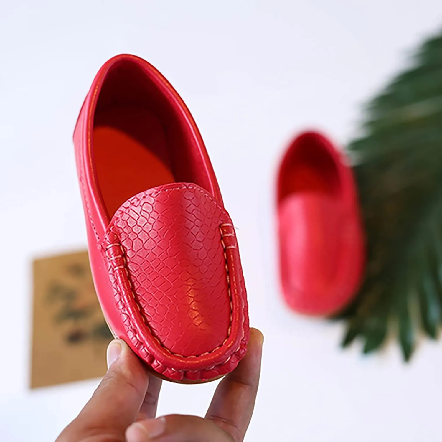 Boys Girls Loafer Flat Slip-On Comfort School Casual Dress Shoes Light Weight Lace Up Casua lBoat Shoes