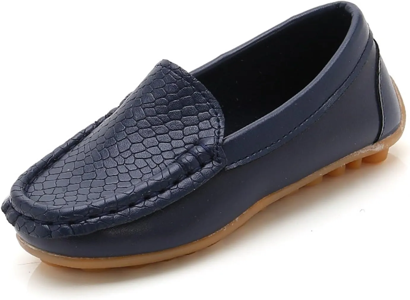 Boys Girls Loafer Toddler 𝐖aterproof Leather Shoes Flat Slip-On Comfort School Casual Lightweight Dress Shoes