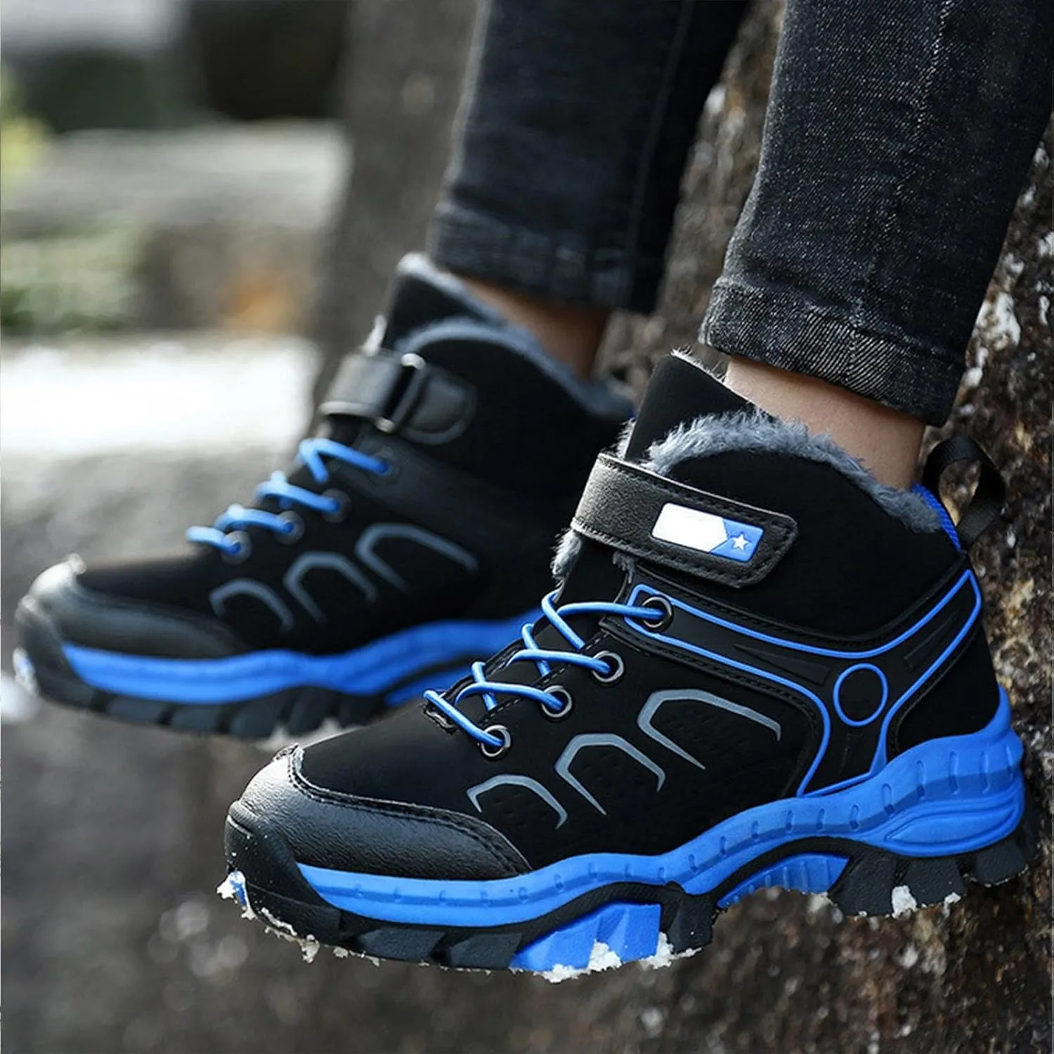 Boys Girls Snow Boots Winter Walking Shoes For Boy Waterproof Outdoor Ankle Boots for Toddler Baby Infant