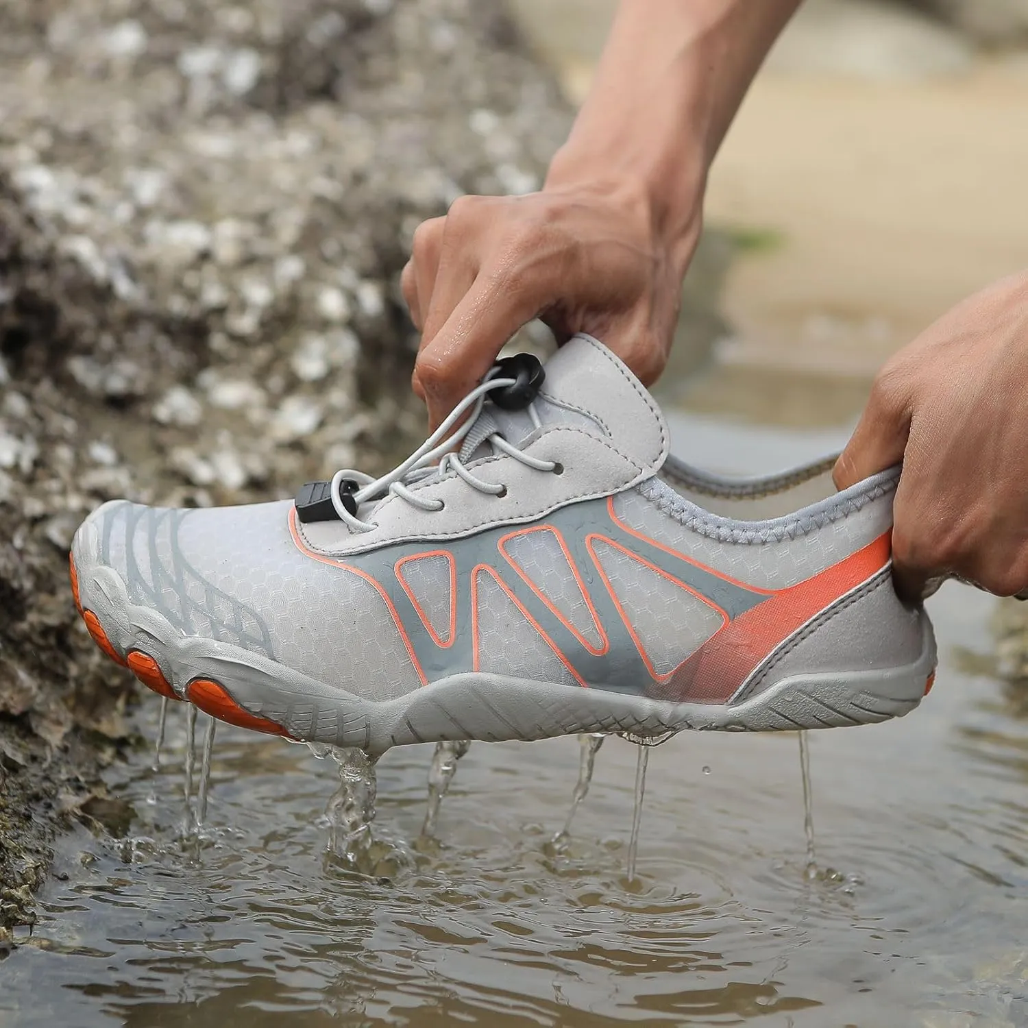 Canbebig Mens Barefoot Shoes Womens Water Shoes Non-Slip Healthy Breathable Sneakers Quick Dry Hiking Shoe Minimalist Athletic Shoe