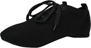 Canvas Jazz Shoe Slip On Dance Shoes for Girls and Boys Lace-Up Jazz Dance Shoes Toddler Kid Practice Shoes Flats