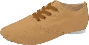 Canvas Jazz Shoe Slip On Dance Shoes for Girls and Boys Lace-Up Jazz Dance Shoes Toddler Kid Practice Shoes Flats