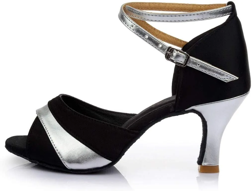 Character Shoes for Women 1920S Flapper Shoes Dance Shoes Ankle Strap Heels for Ballroom Tango Latin Dancing Shoes