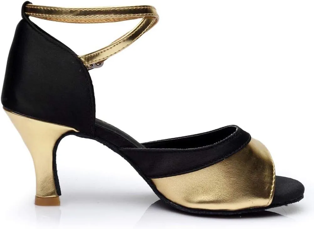 Character Shoes for Women 1920S Flapper Shoes Dance Shoes Ankle Strap Heels for Ballroom Tango Latin Dancing Shoes