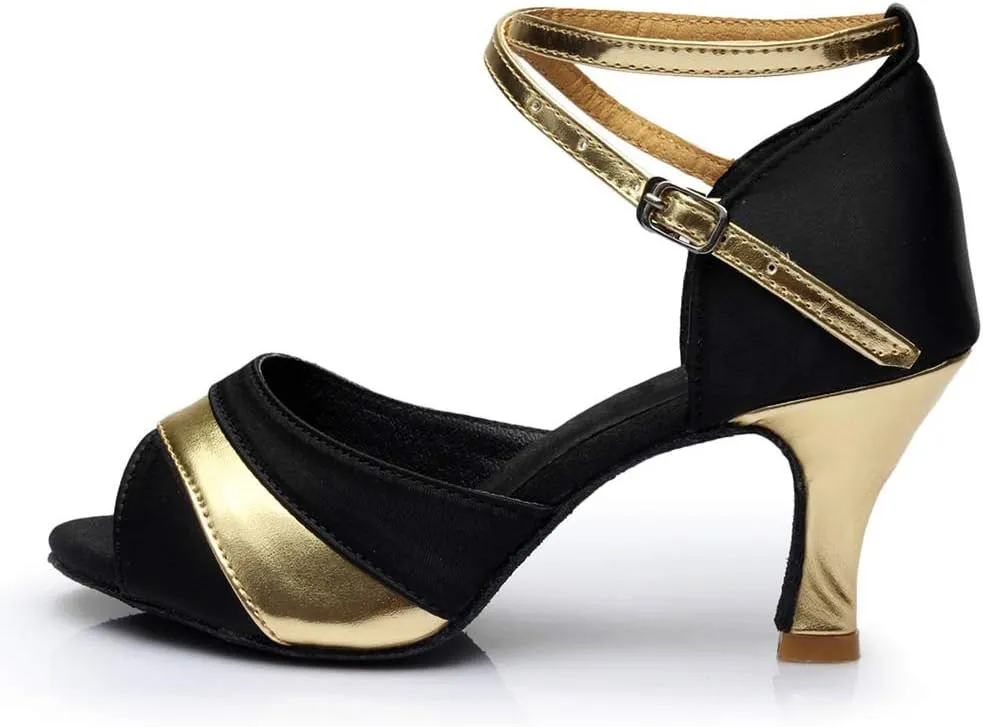 Character Shoes for Women 1920S Flapper Shoes Dance Shoes Ankle Strap Heels for Ballroom Tango Latin Dancing Shoes
