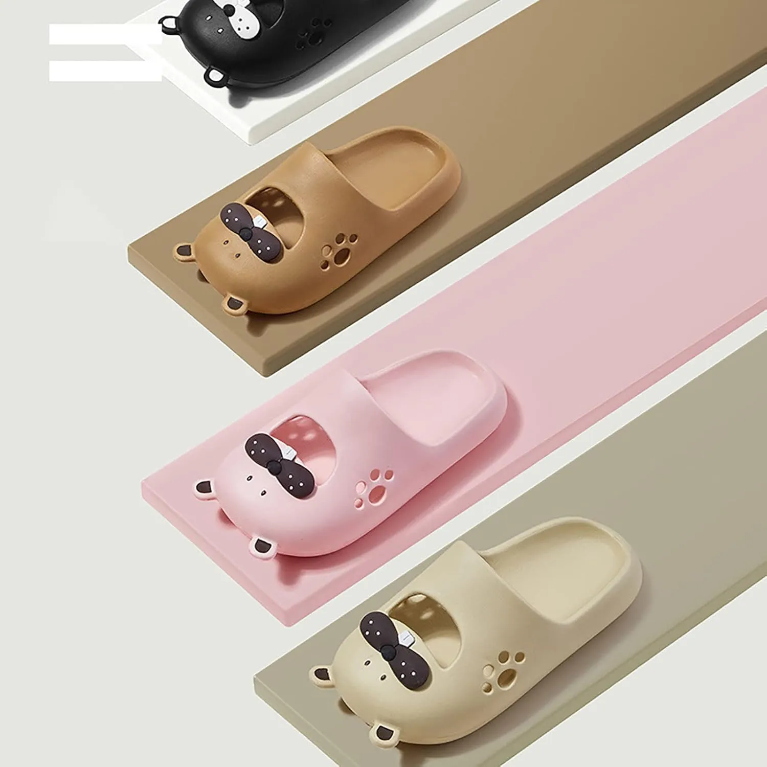 Cloud Slides Men's Shower Shoes Shower Slippers Slides for Women Travel Flip Flops Indoor Bathroom Sandals