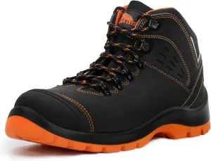 Composite Toe Boots for Men, Waterproof Construction Work Boots, Slip-Resistant Steel Toe Work Shoes, Lightweight and Durable Safety Duty Boots