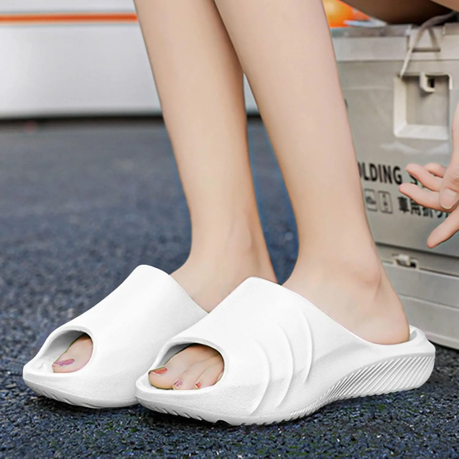 Couples Summer Slippers Novel Simple Decoration Comfortable Flat Cute for Mens Summer Slippers