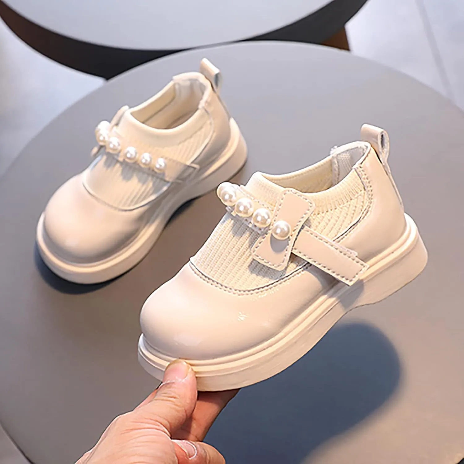 Dressy Shoes for Girls Girls Toddler Little Kid Big Kid Dress Flat Ballerina Shoe Leather Shoes Girl up Boots