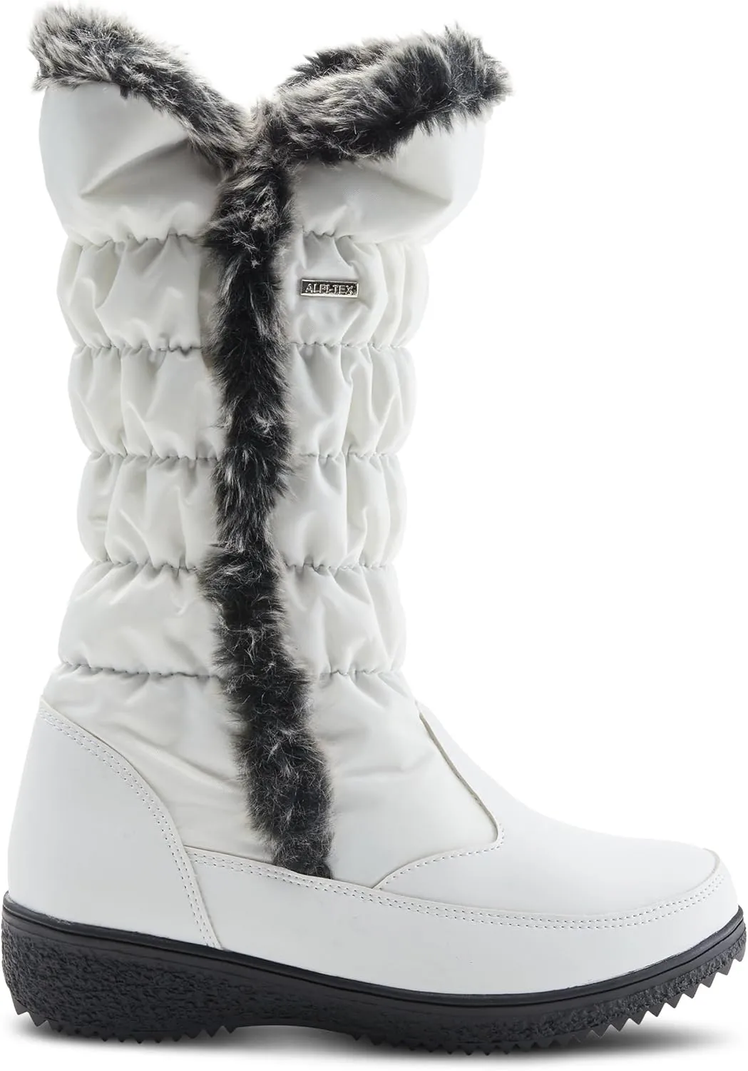 Flexus Spring Step Citywalk Tall Waterproof Winter Boots for Women - Ladies Snow Boots with Cozy Nylon & Faux Fur Lining - Women's Mid-Calf Boots with Zipper Closure