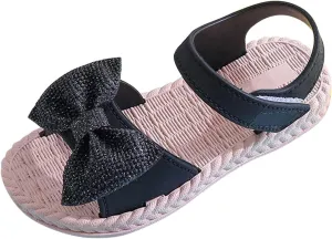 Flip Flops Kids Size 2 Toddler Kids Infant Girls Soild Bowknot Princress Shoes Soft Slipper for Girls Size 4