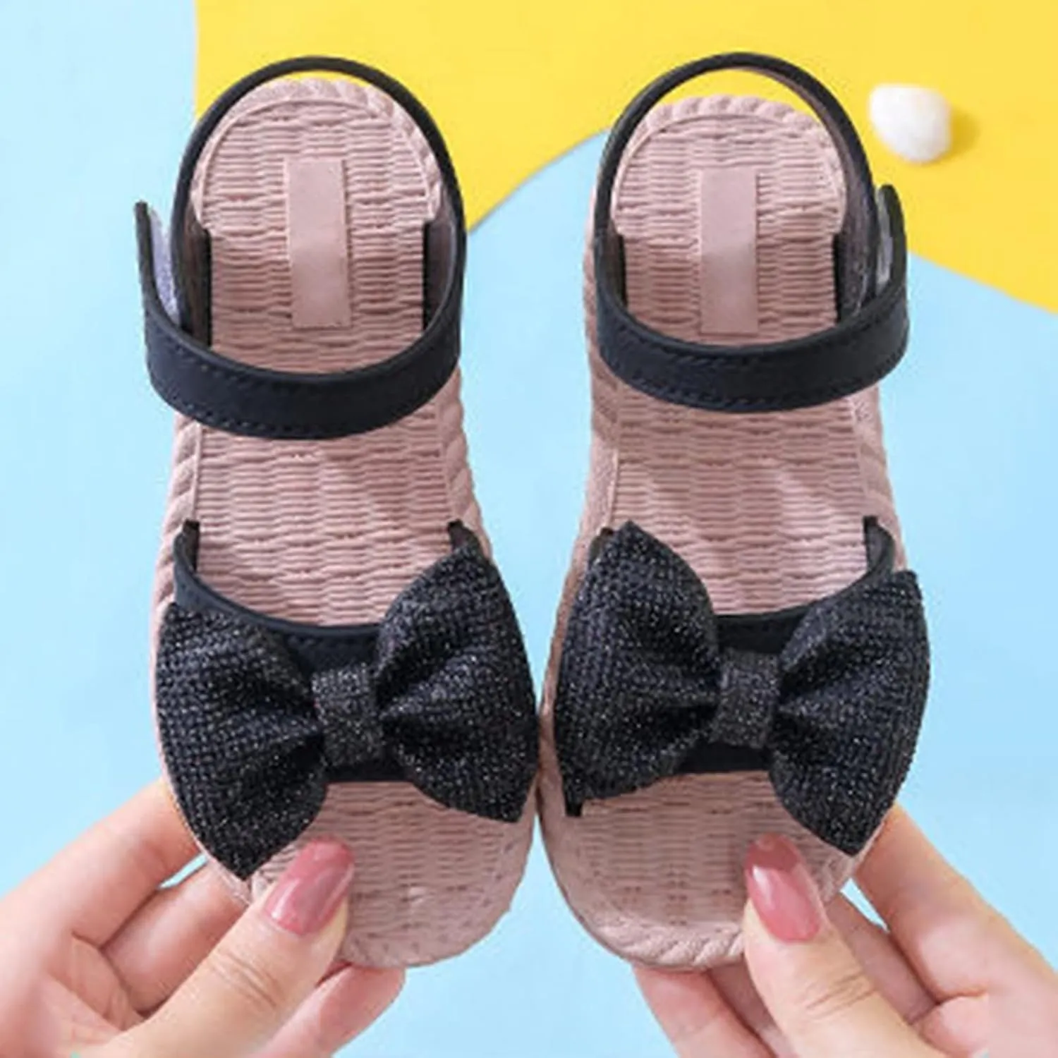 Flip Flops Kids Size 2 Toddler Kids Infant Girls Soild Bowknot Princress Shoes Soft Slipper for Girls Size 4