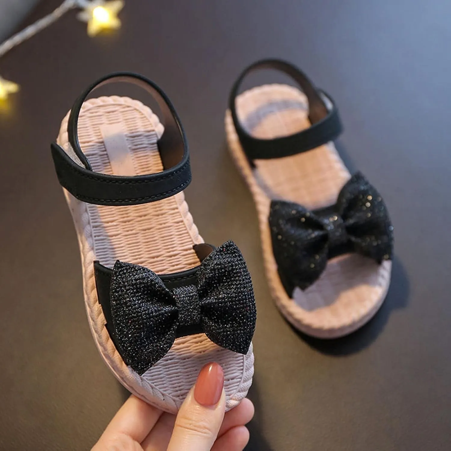 Flip Flops Kids Size 2 Toddler Kids Infant Girls Soild Bowknot Princress Shoes Soft Slipper for Girls Size 4
